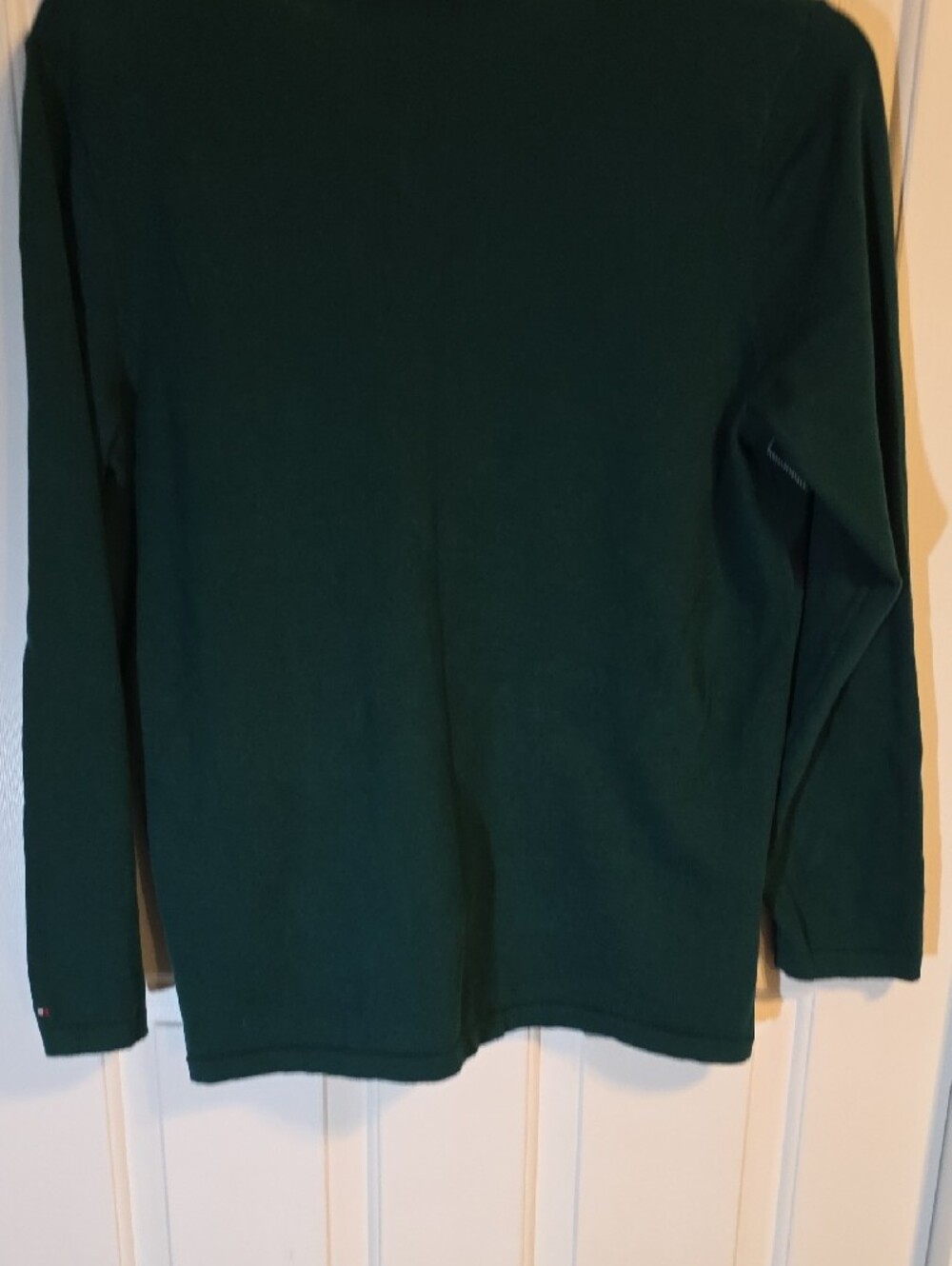 Tommy Hilfiger Green and Navy Argyle V-Neck Sweater - Picture 5 of 5